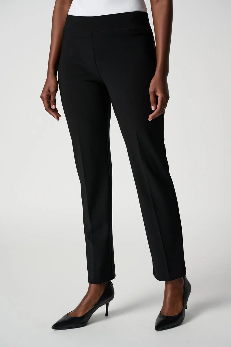 Contour Waistband Slim Pants- black