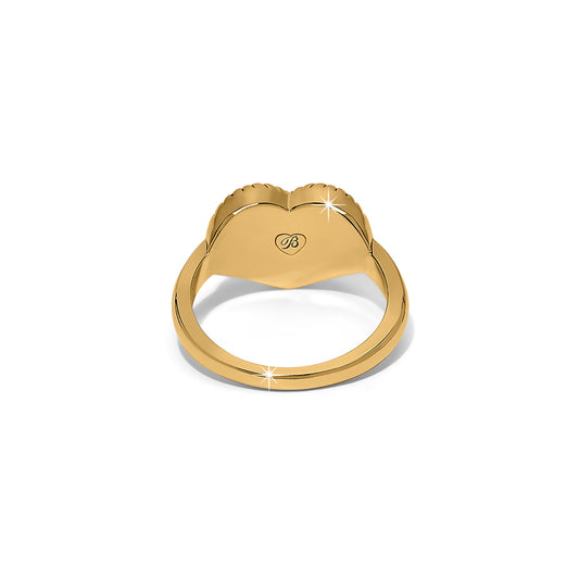 Illumina Celeste Heart Gold Ring