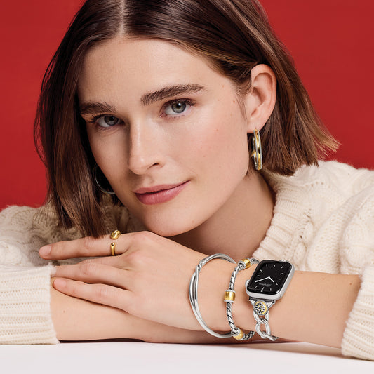 Interlok Noir Two Tone Watch