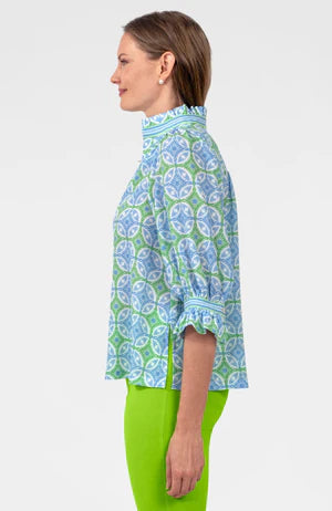 Ruffleneck tunic