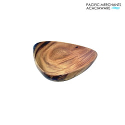 Acacia Wood 3-Sided Sauce & Dip Bowl