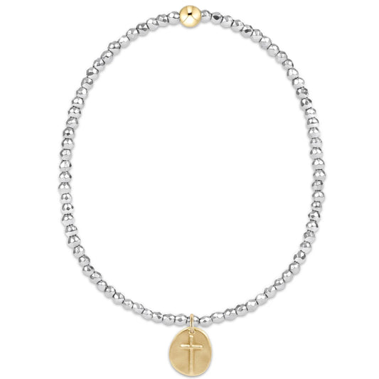 Silver Faceted Hematite Bracelets - extends