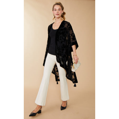 Sheer Velvet Kimono