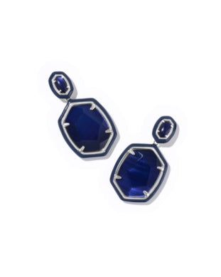 Daphne Enamel Framed Drop Earrings