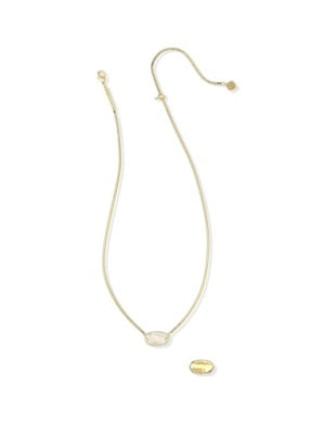 ELISA RIVETED SHORT PENDANT NECKLACE