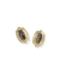 Ellie Stepped Fram Stud Earrings