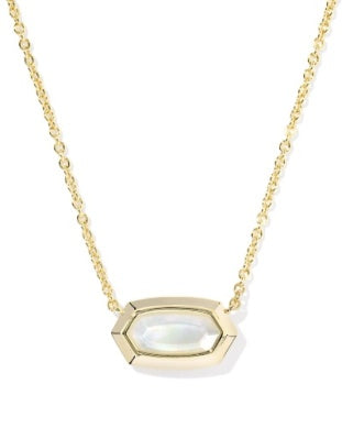 Elisa Bezel Pendant Necklace