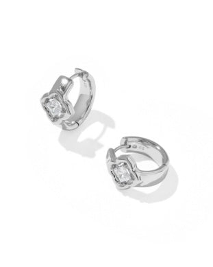 MALLORY CRYSTAL HUGGIE EARRINGS