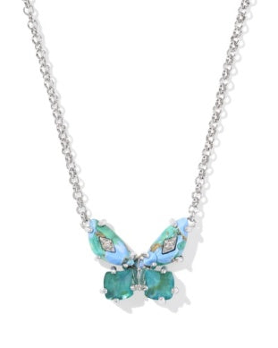BIANCA BUTTERFLY SHORT PENDANT NECKLACE