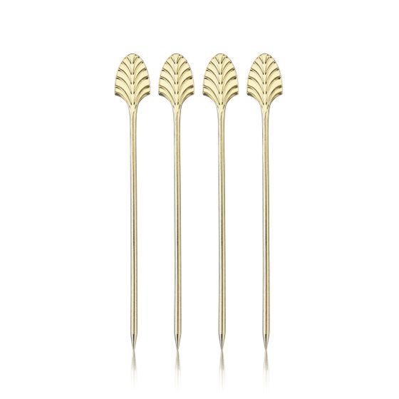 Gold Art Deco Cocktail Picks