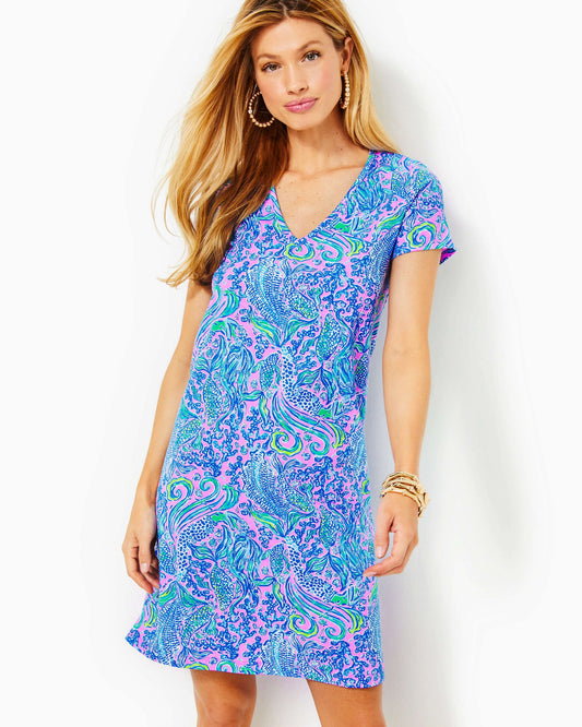 Etta Short Sleeve Dress - Lilac Rose We Mermaid It