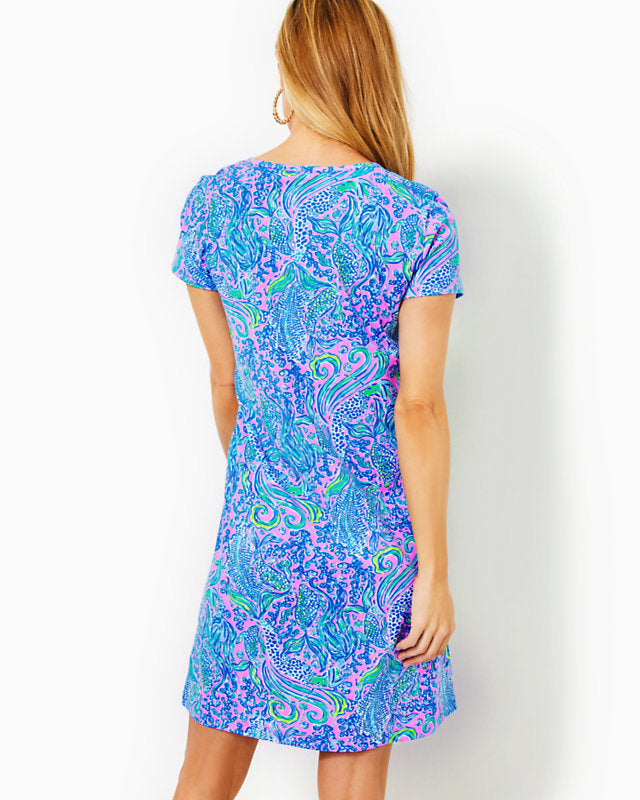 Etta Short Sleeve Dress - Lilac Rose We Mermaid It