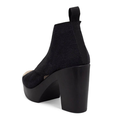Peep Toe High Heel Bootie - Fall -Drayton