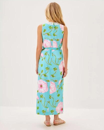 Fresia Stretch Maxi Shift Dress