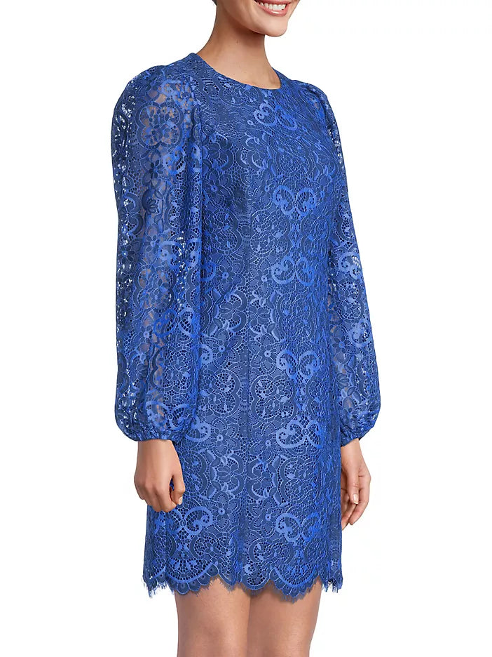 Georgi Lace Long Sleeve Dress : Two Tone Carnival Lace