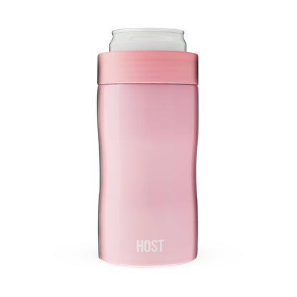 Stay-Chill Insulated Can Cooler - Slim Cans - Peony Pink