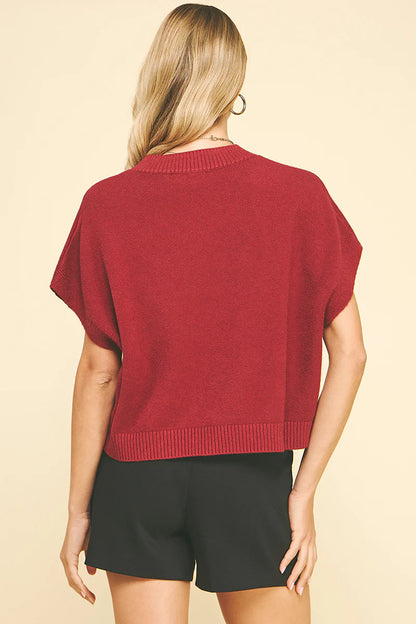 Dropped Shoulder Sweater Top