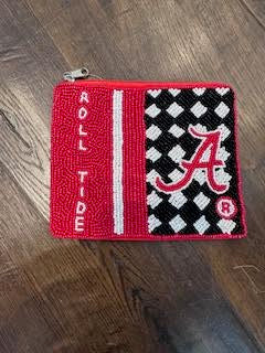 Roll Tide Beaded Pouch