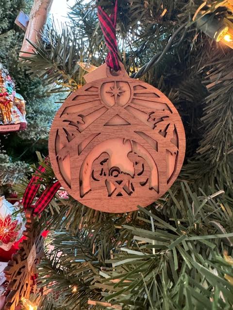 Wood Lasercut Ornaments