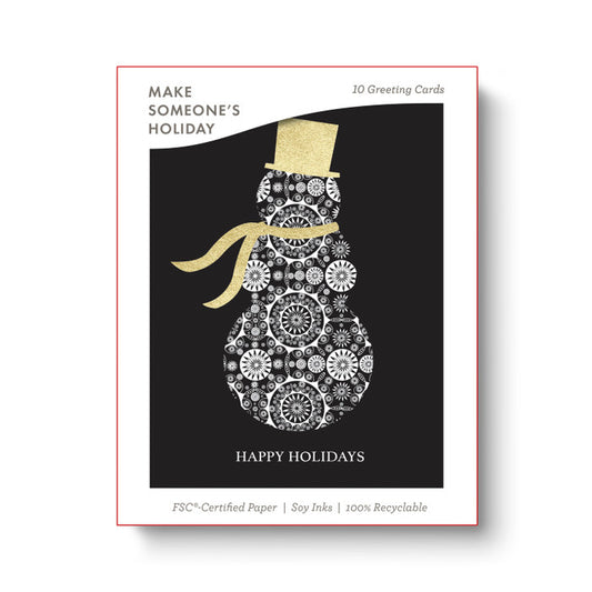 Shimmering Snowman: Happy Holidays