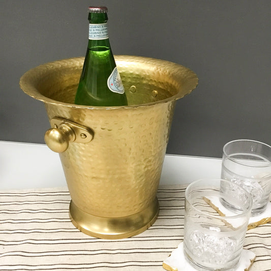 Hammered Gold Wine Cooler