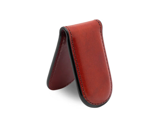 Old Leather Magnetic Money Clip