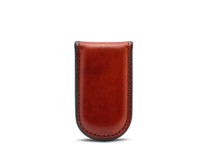 Old Leather Magnetic Money Clip