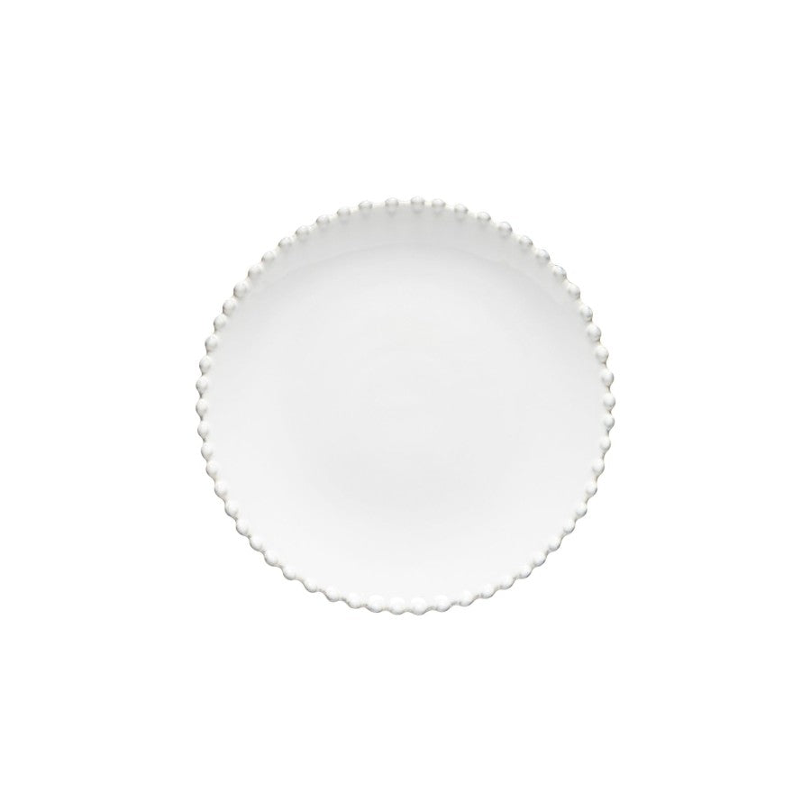 Costa Nova Pearl Fine Stoneware Dinnerware-Salad plate(White)