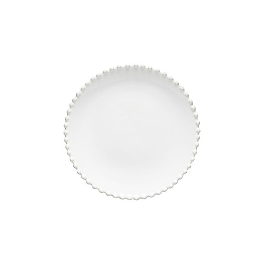 Costa Nova Pearl Fine Stoneware Dinnerware-Salad plate(White)