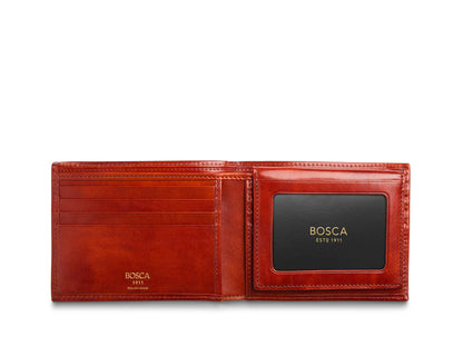 Old Leather Italia Credit Wallet w/I.D. Passcase-RFID