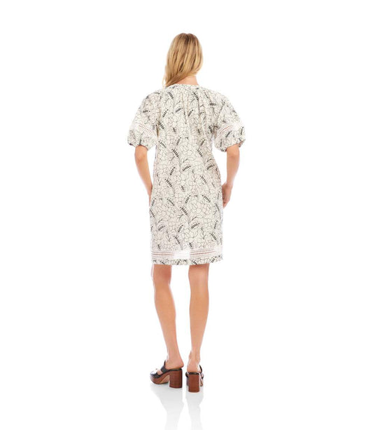 Puff Sleeve Tassel Dress