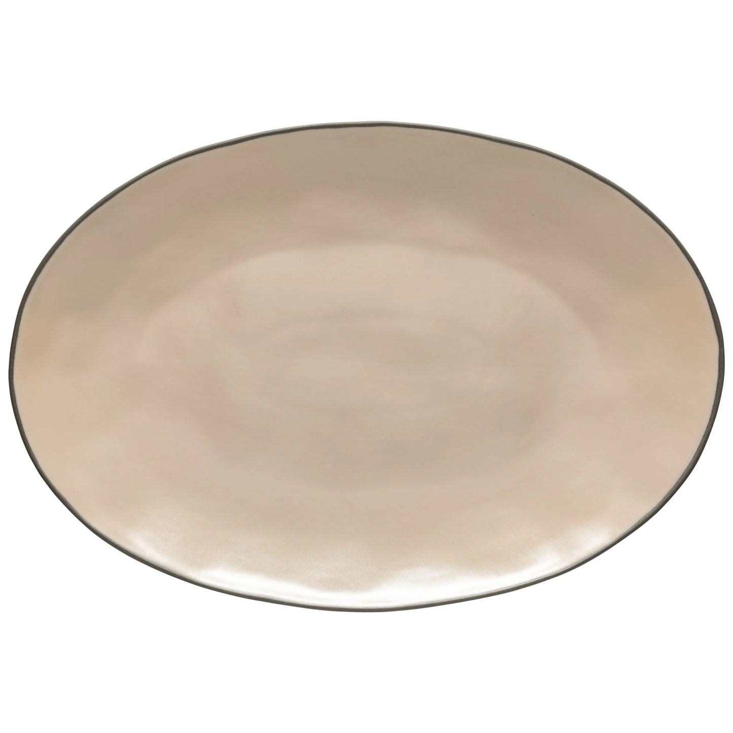 Costa Nova Stacked Organics Oval Platter-Cremini