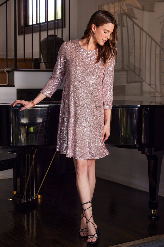 Sequin Swing Dress