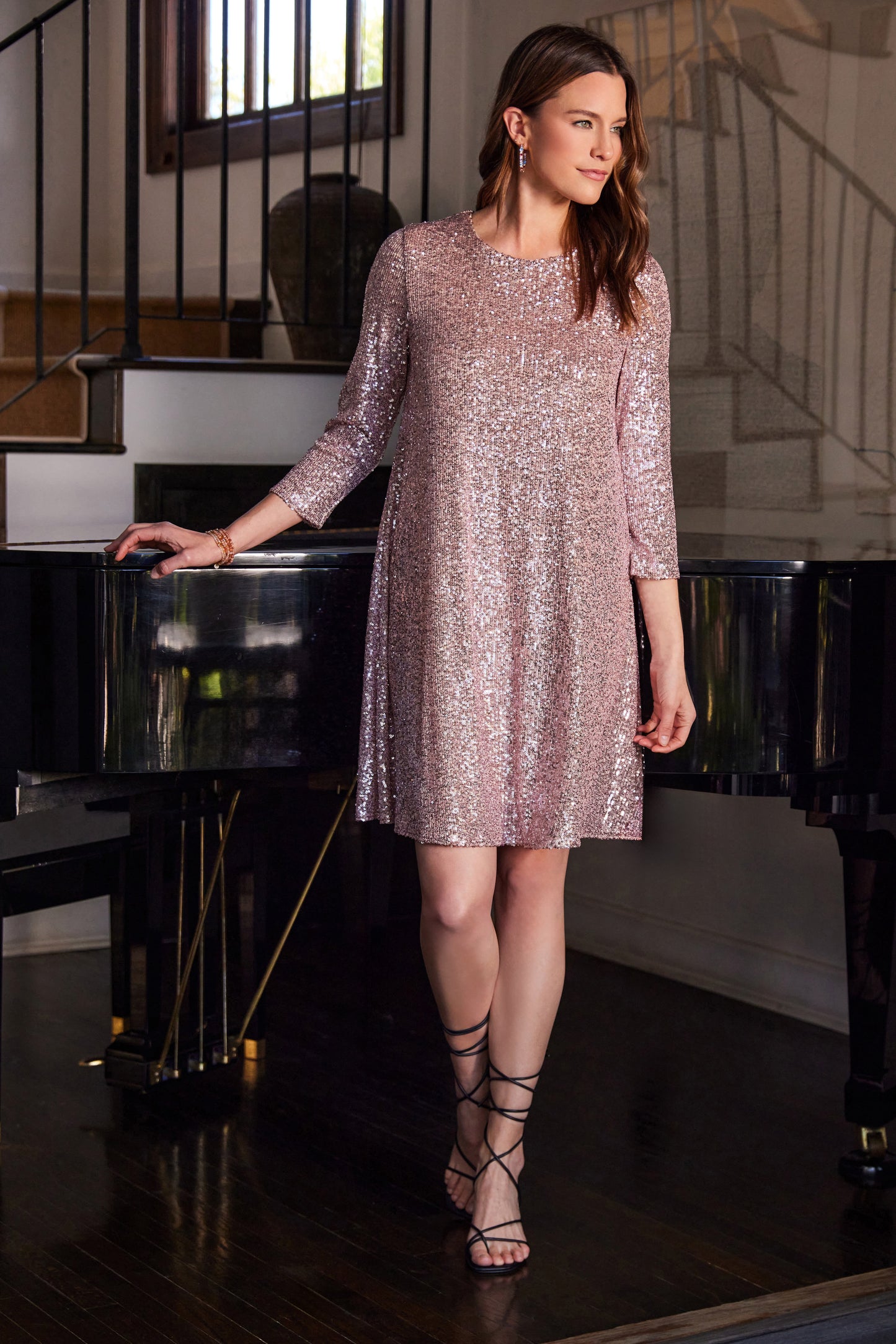 Sequin Swing Dress