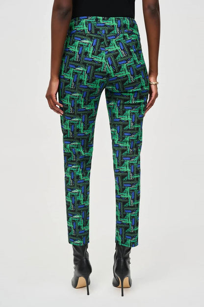 Millennium Abstract Print Cropped Pants