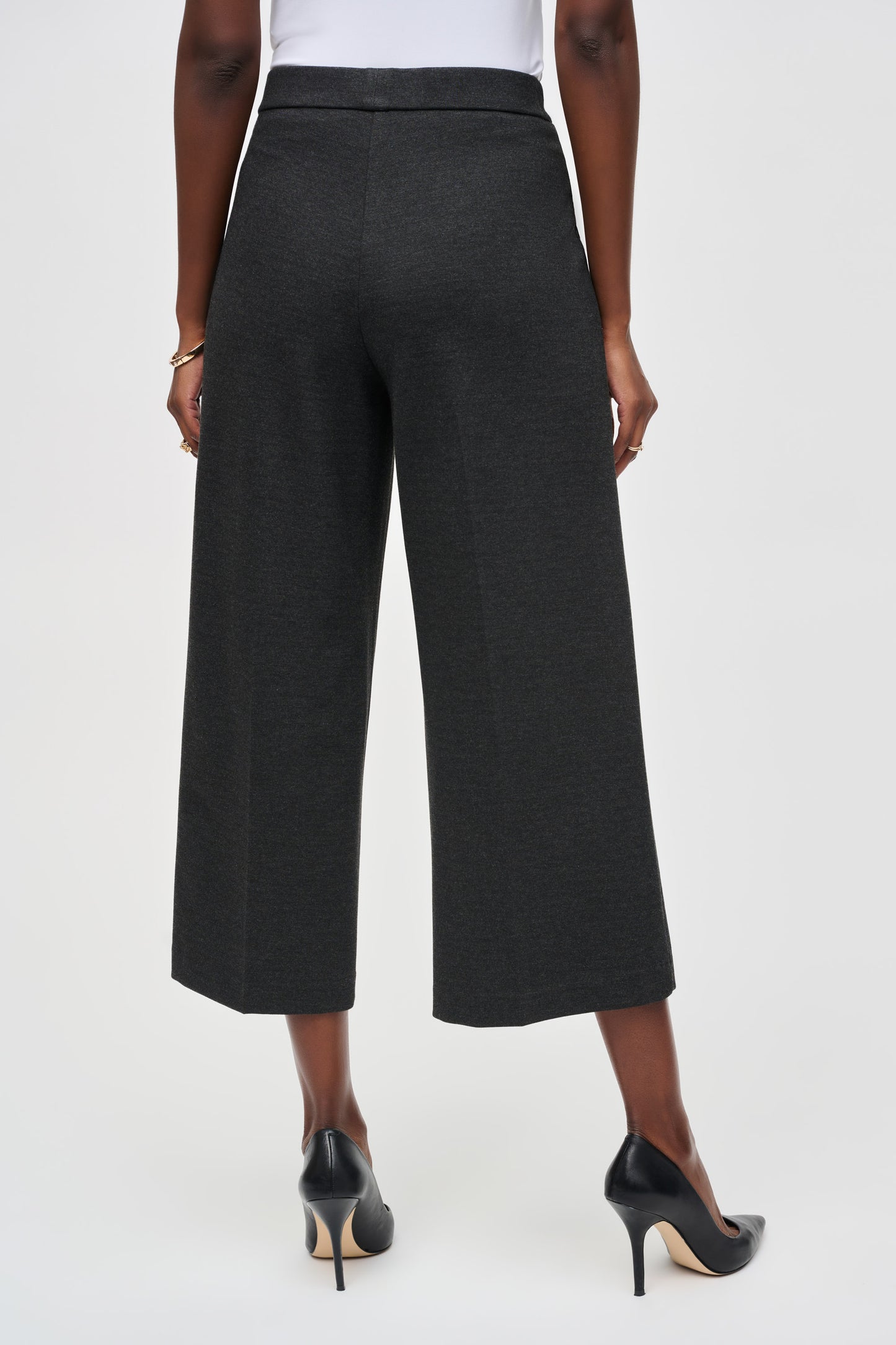 Heavy Knit Pull-On Culotte Pants