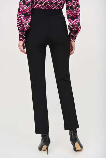 Bonded Silky Knit Straight Pull-On Pants