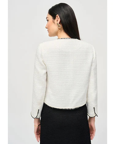 Bouclé Jacket With Contrast Trim