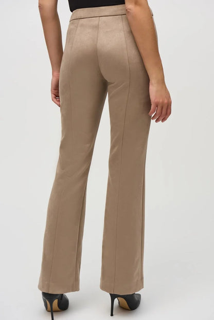 Scuba Suede Flared Pants