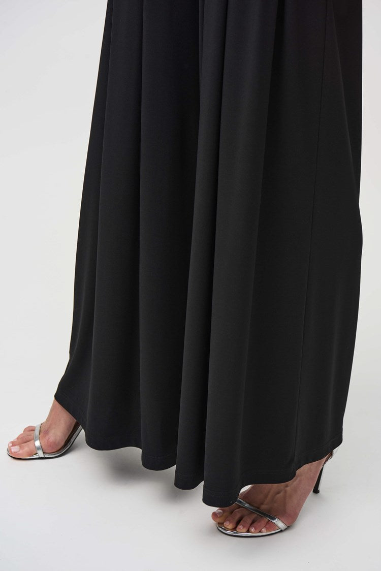 Silky Knit Wide-Leg Pull-On Pants