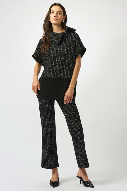 Jacquard Checkered Print Boxy Tunic