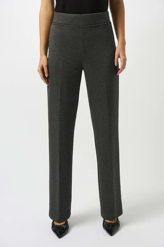 Scuba Jersey Wide-Leg Pull-On Pants
