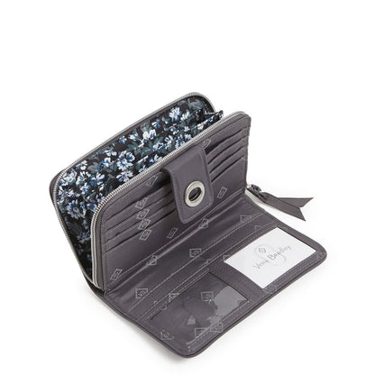 RFID Turnlock Wallet in Performance Twill- Shadow Gray