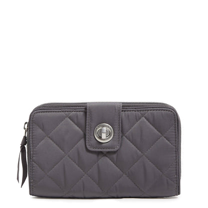 RFID Turnlock Wallet in Performance Twill- Shadow Gray