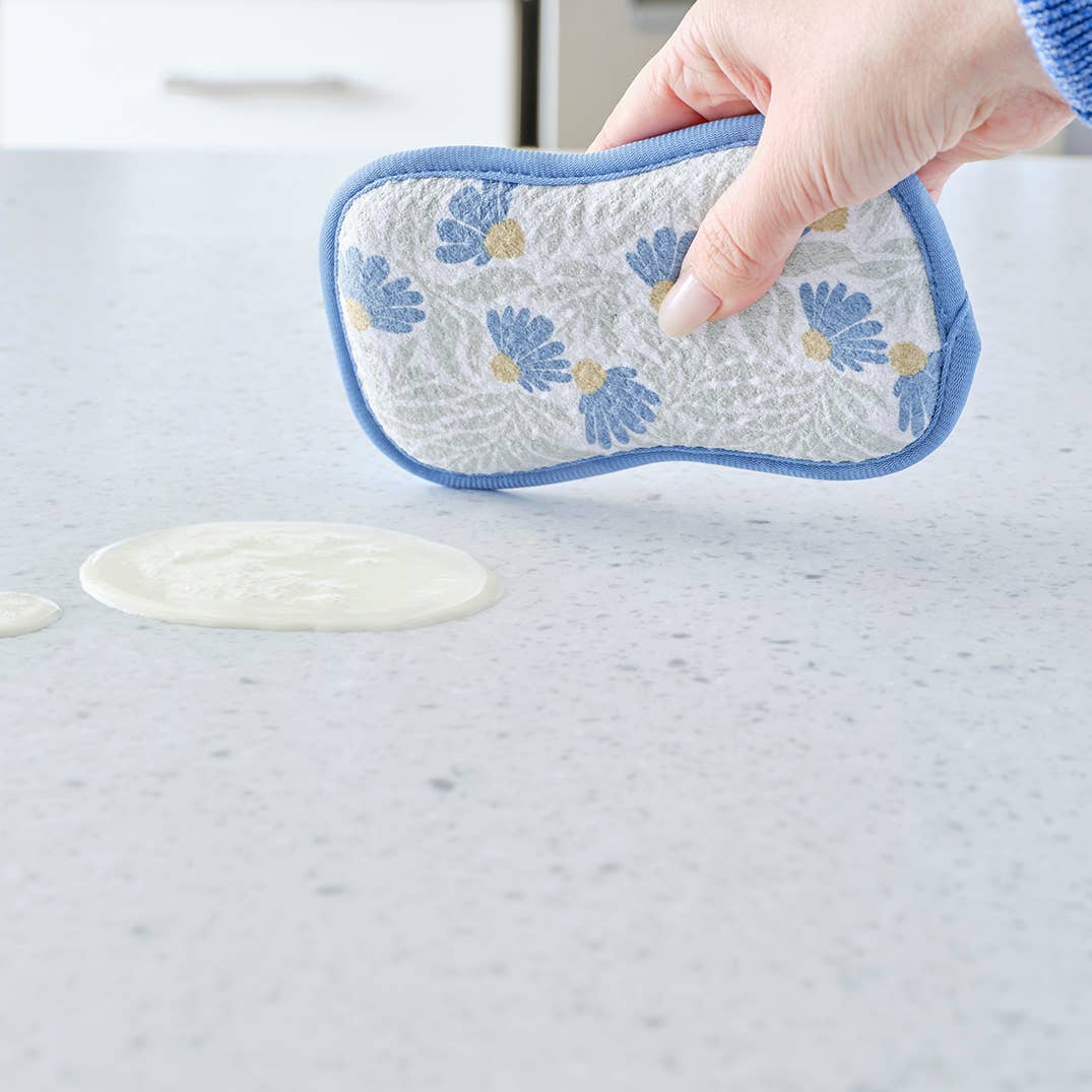 Blue Coneflower Scrubbies, Set of 4