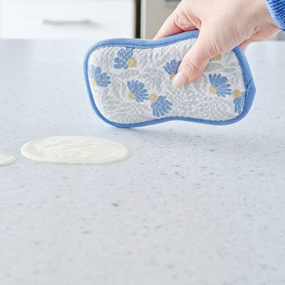 Blue Coneflower Scrubbies, Set of 4