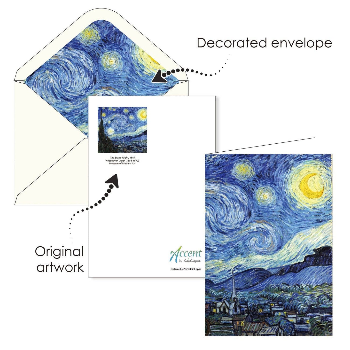 Notecards - van Gogh Favorites - Box of 16 Cards & Envelopes