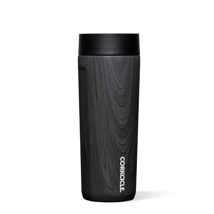 COMMUTER CUP SPILL-PROOF INSULATED TRAVEL COFFEE MUG- Burnt Wood