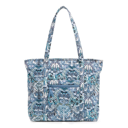 Vera Tote Bag in Cotton- Enchantment Blue