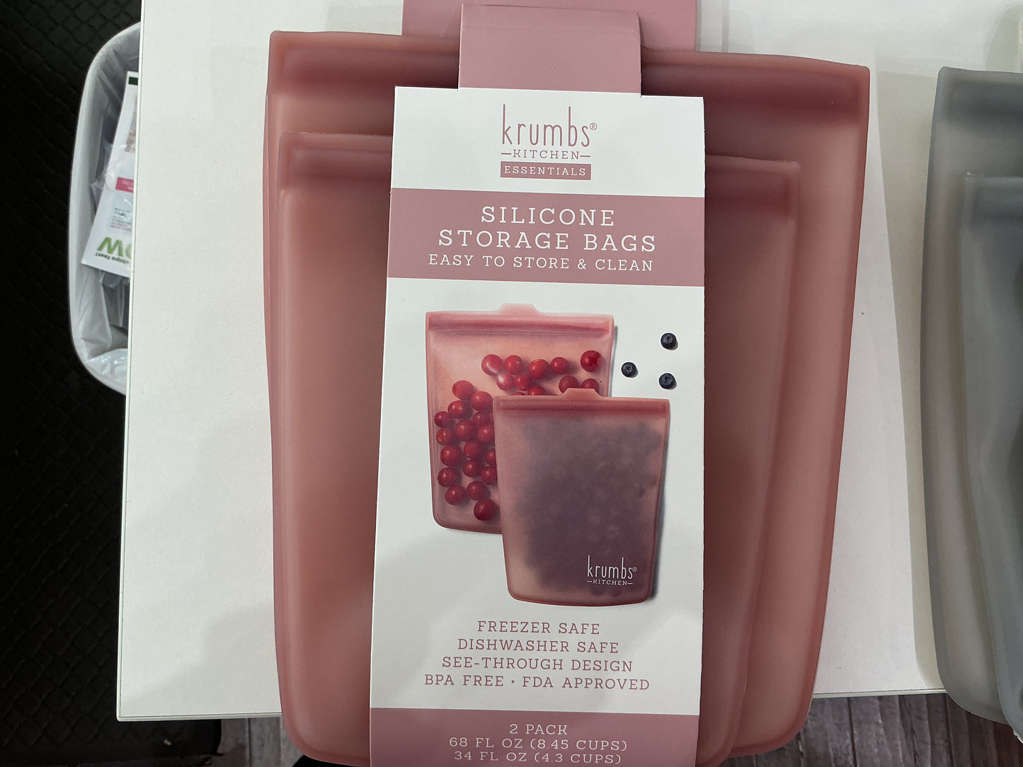 Krumbs Kitchen Silicone Storage Bags-2pack